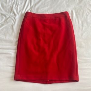 Ann taylor Red midi skirt
